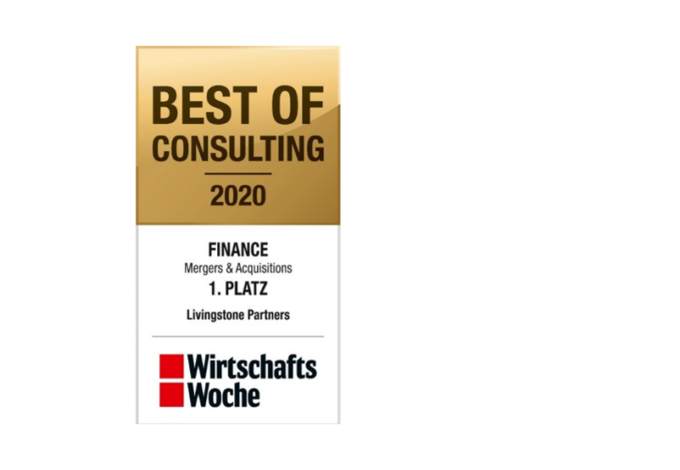 Deals done right: Livingstone erreicht Spitzenposition im Wettbewerb „Best of Consulting”