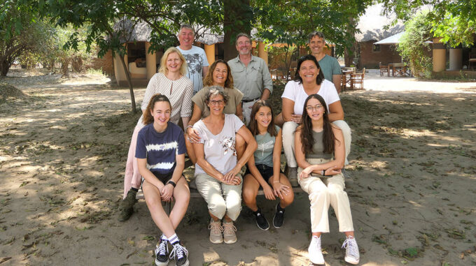 Group of volunteers from the Spanish Foundation