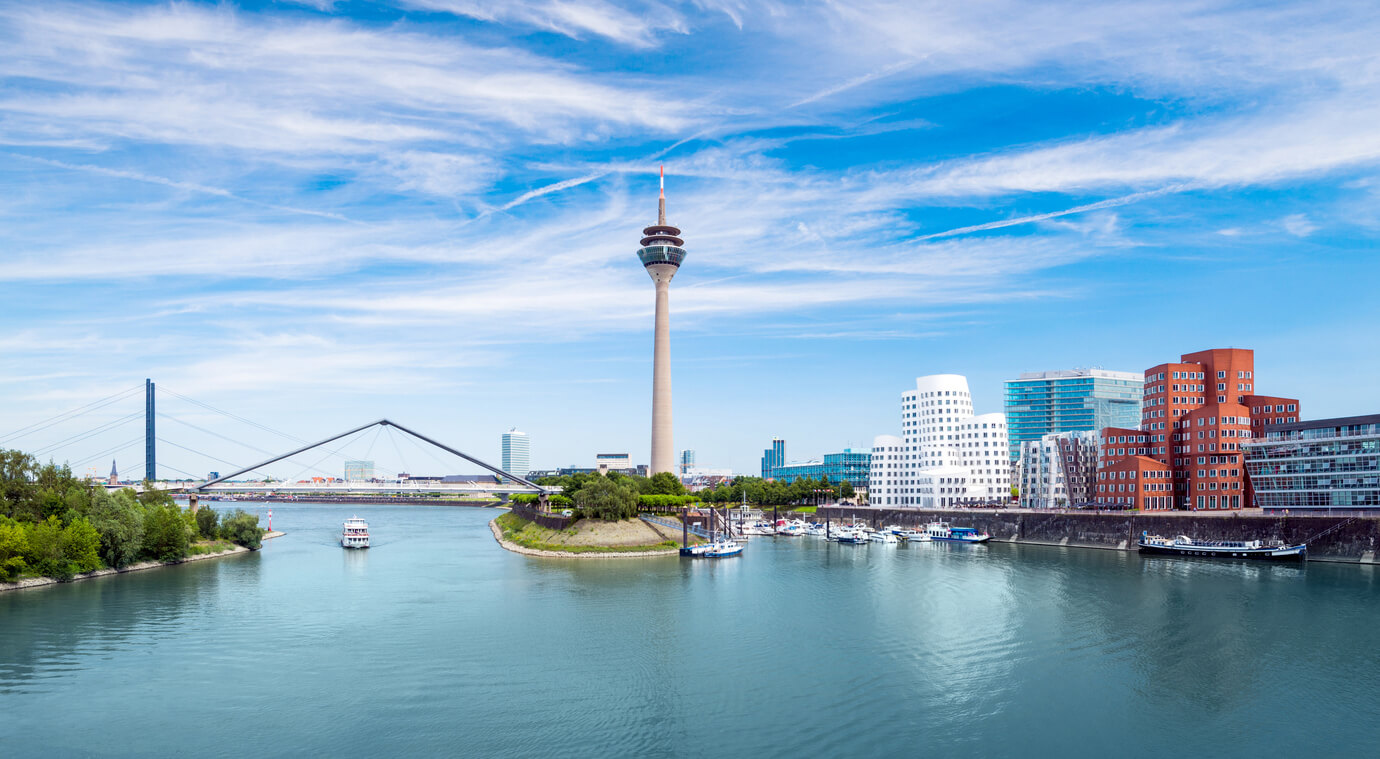Daytime skyline of Düsseldorf, Germany
